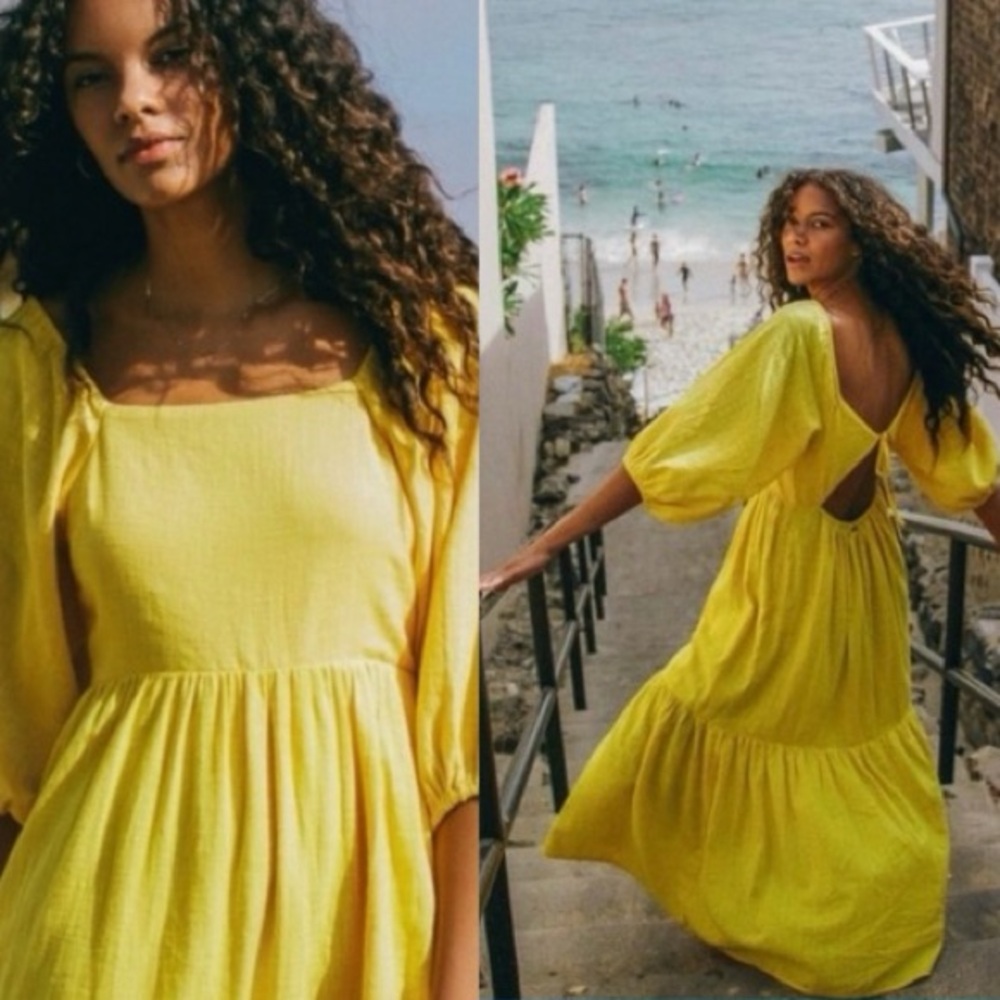 Billabong Yellow Maxi Dress